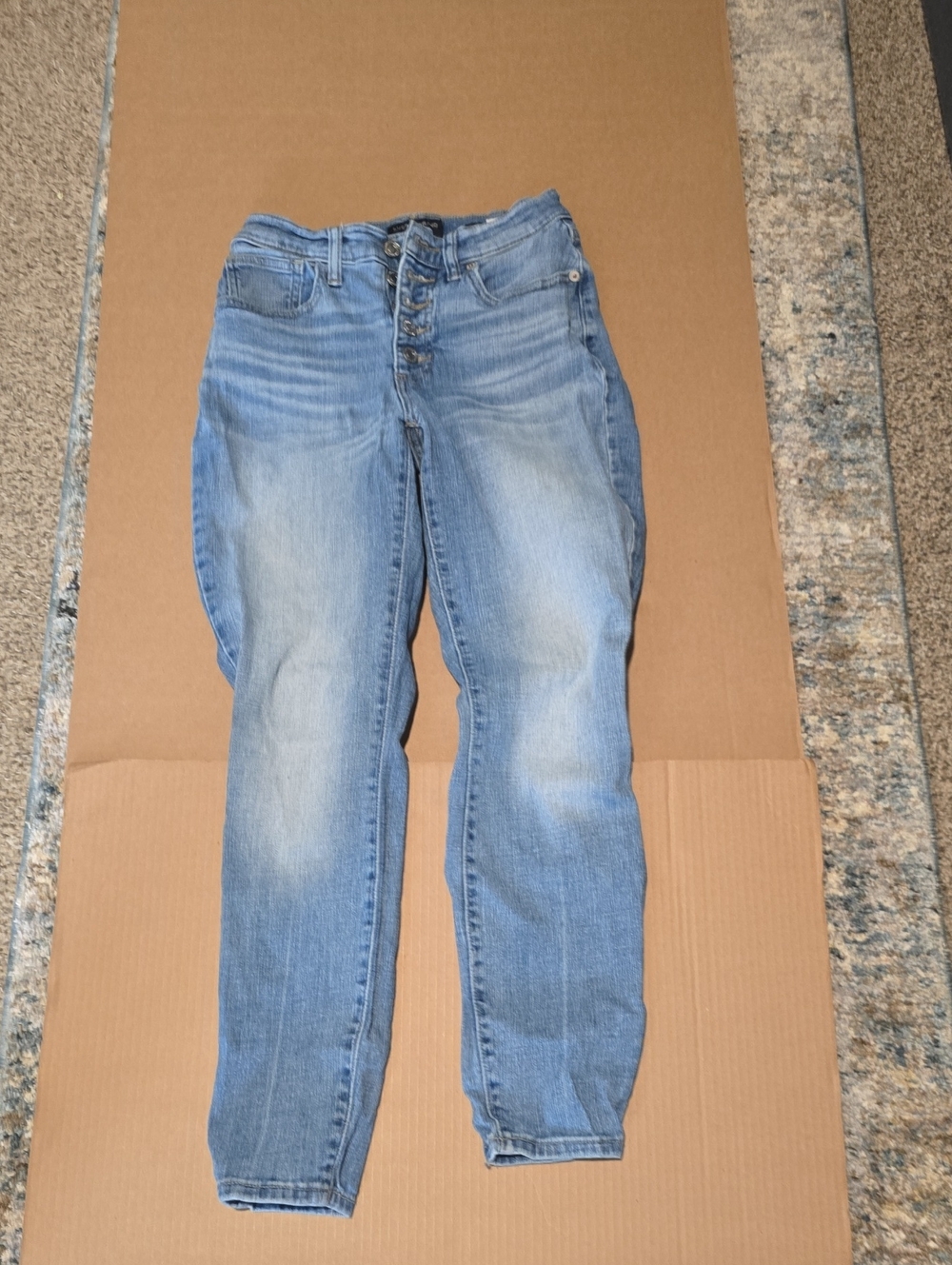 Lucky Brand Light Blue High-Rise Button-Fly Jeans #94
